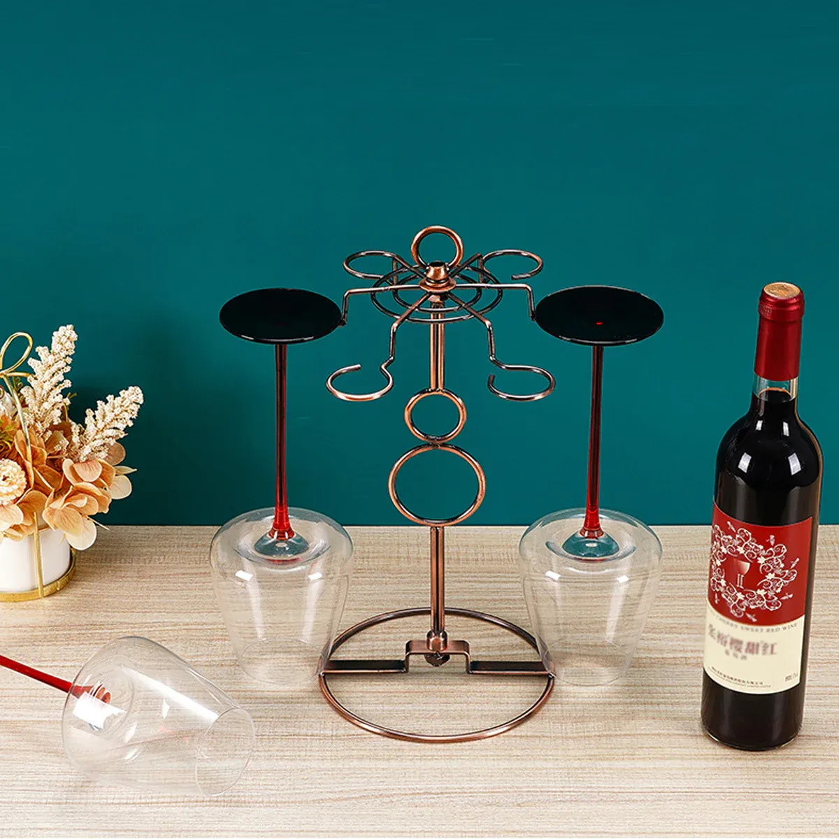 Wine Glass Rack Countertop Freestanding Stemware Rack Wine Glass Stand Racks