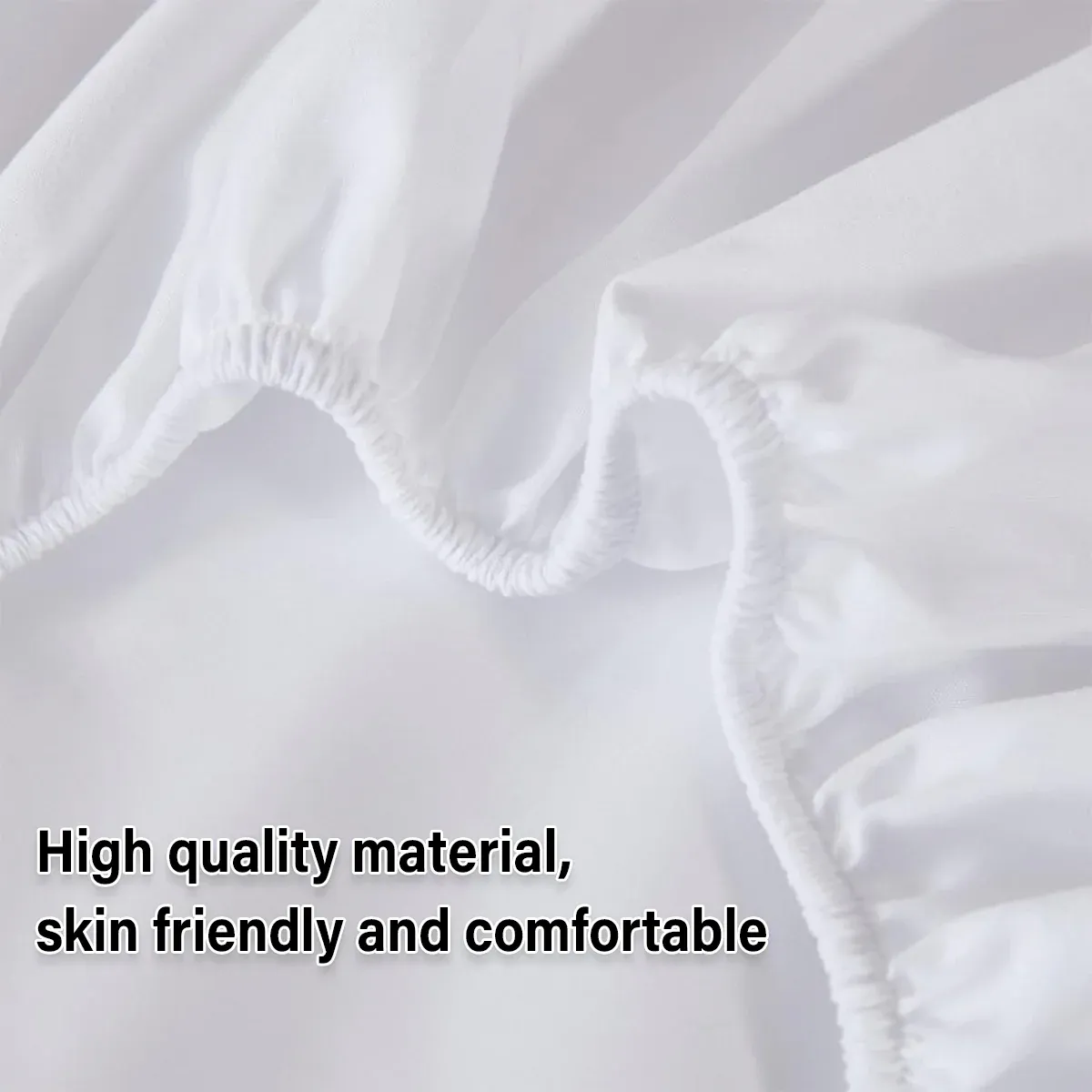 Waterproof Mattress Protector Fitted Sheet Bed Cover for Single King Single Double Queen - 99x190cm