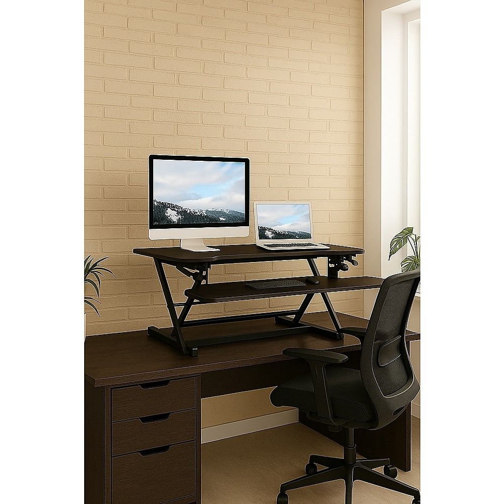 Ergonomic Standing Desk Converter Height Adjustable Sit Stand Workstation for Office Use