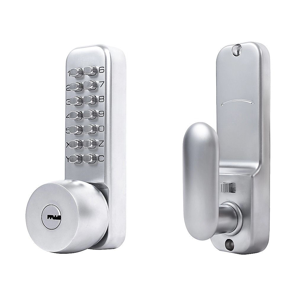 Mechanical Keyless Door Lock with Handle for Garage Office