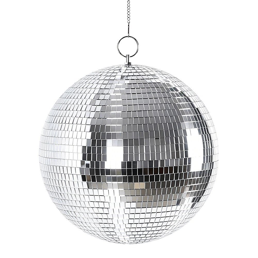 Silver Mirror Disco Ball Hanging DJ Party Decor