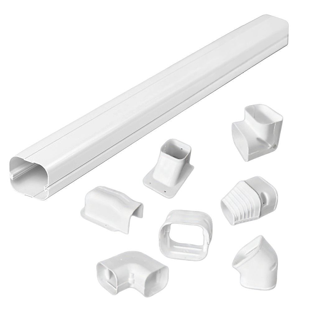 75mm 5.4m Mini Split Line Set Cover Kit PVC for Air Conditioner Installation