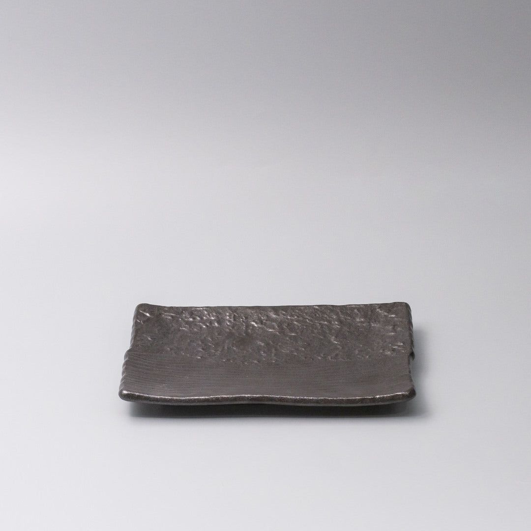 Plate Sushi Rectangular 21cm Matte Black Glaze Plate Sushi Rectangular 21cm Matte Black Glaze