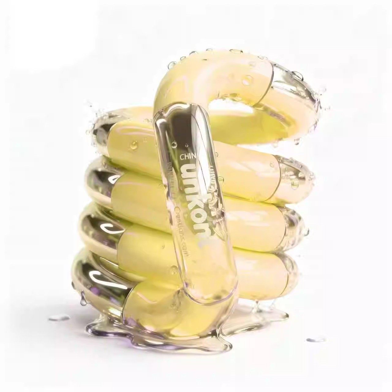 Yellow Thermochromic Twist Toy – Sensory Stress-Relief Fidget Tool (TPU + Thermochromic Gel)