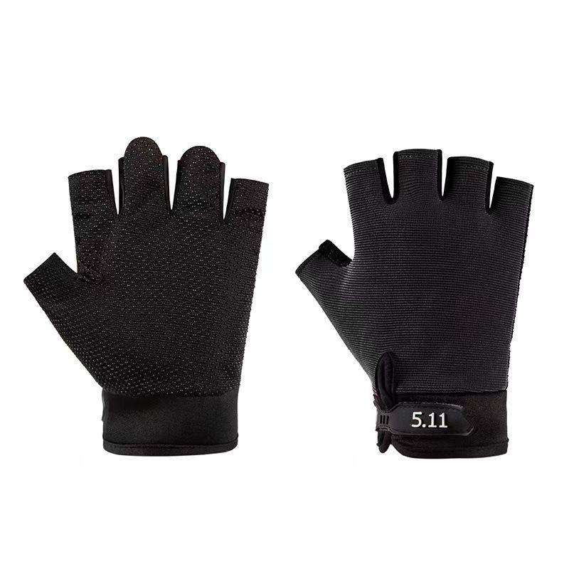 Black Tactical Half Finger Gloves with Hard Knuckle Protection - Non-Slip Breathable Combat Gloves for Men and Women Black Tactical Half Finger Gloves with Hard Knuckle Protection - Non-Slip Breathable Combat Gloves for Men and Women