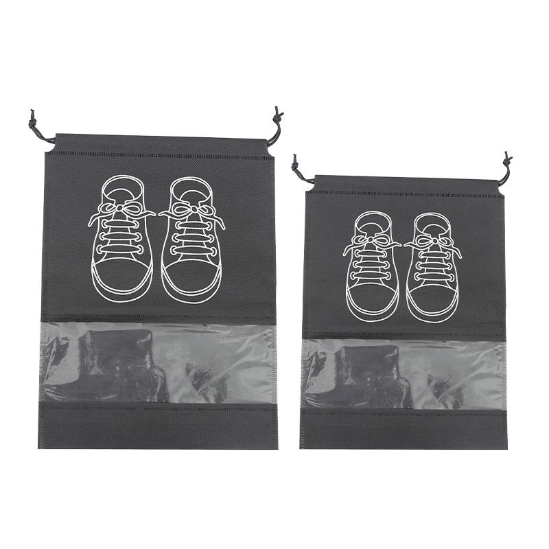50-Pack Shoe Storage Bags - 25 Medium and 25 Large - Non-Woven Dust-Proof Travel Organiser with Transparent Window 50-Pack Shoe Storage Bags - 25 Medium and 25 Large - Non-Woven Dust-Proof Travel Organiser with Transparent Window