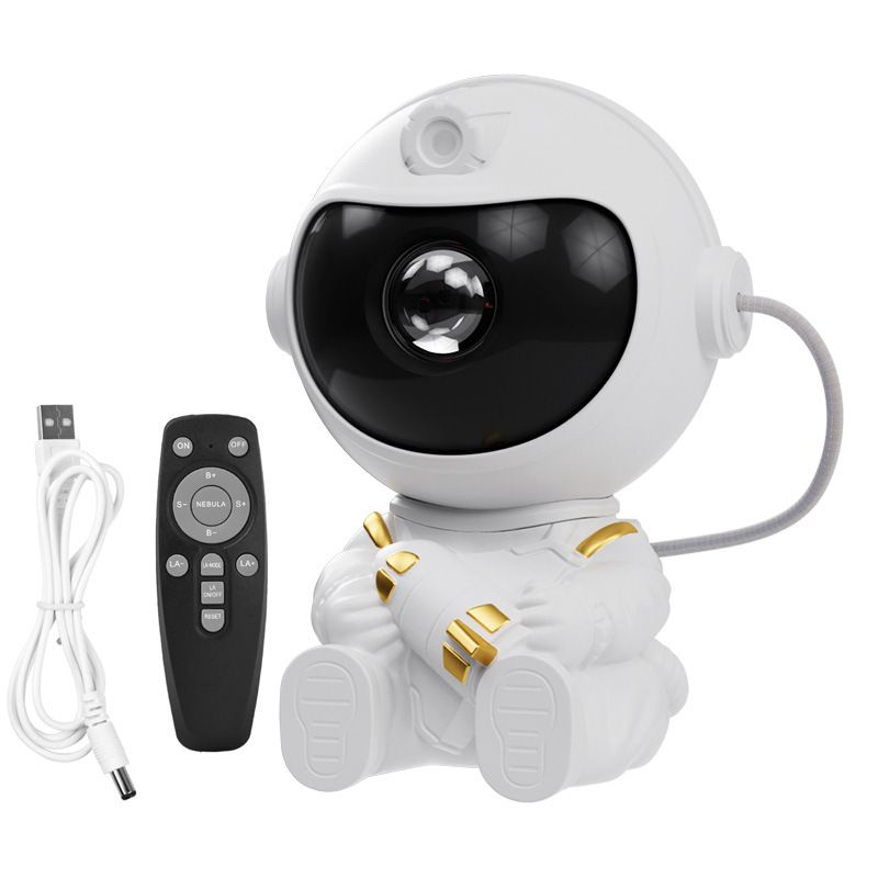 USB Powered Astronaut Nebula Projector & Starry Night Ambient Light with Airplane Accents - 8 Nebula Effects USB Powered Astronaut Nebula Projector & Starry Night Ambient Light with Airplane Accents - 8 Nebula Effects