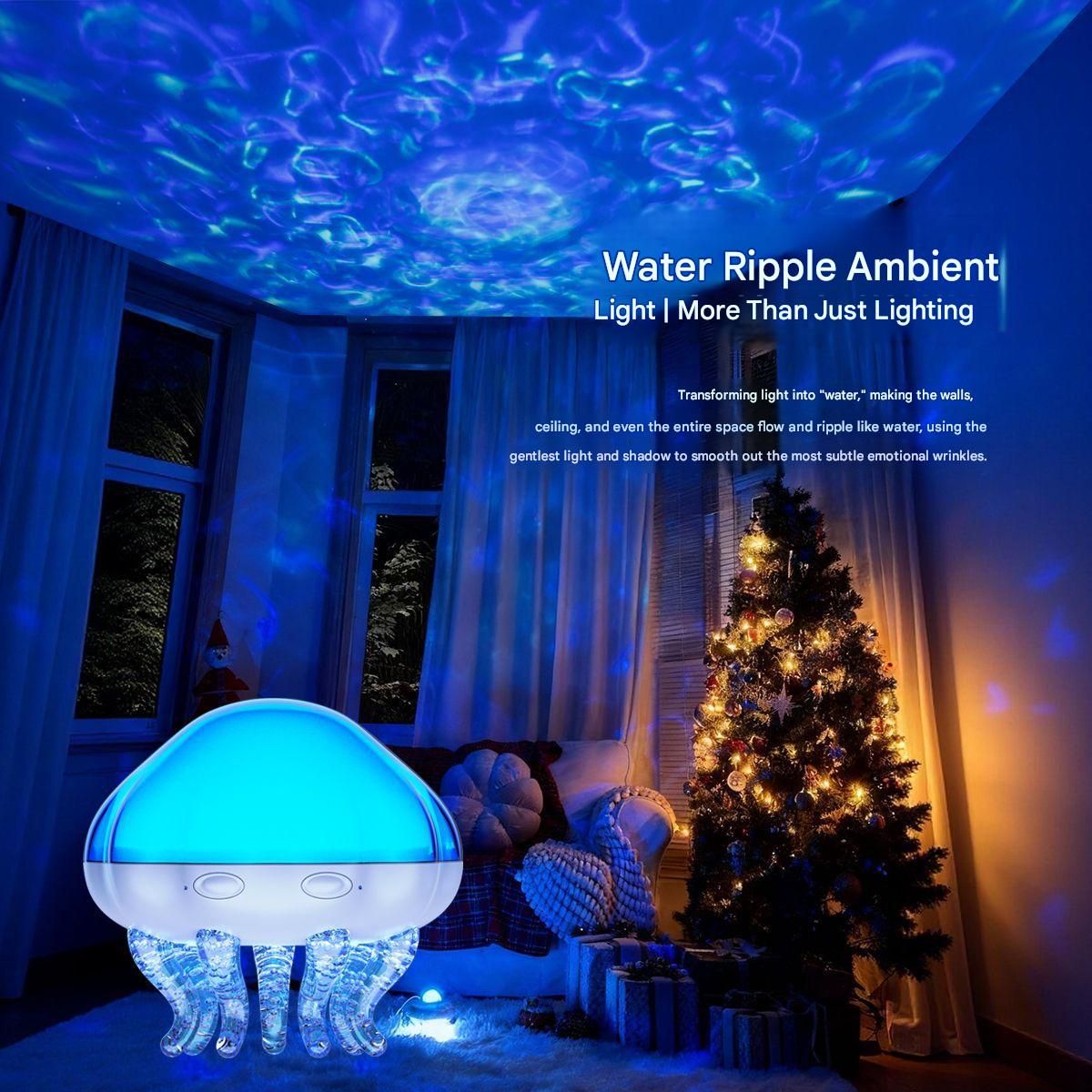Jellyfish Ocean Wave Projector Night Light - USB Powered