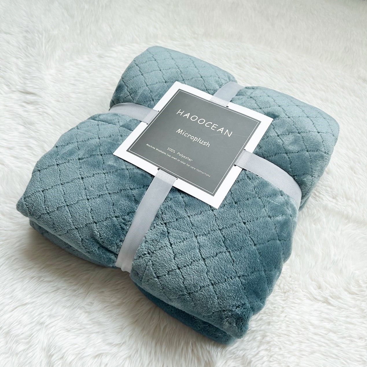 Green 150*200cm Flannel Fleece Blanket - Quilted Diamond Pattern Green 150*200cm Flannel Fleece Blanket - Quilted Diamond Pattern