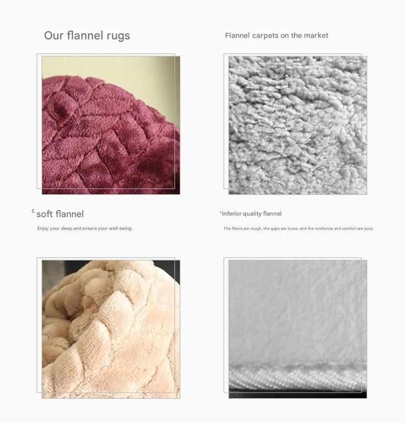 Green 150*200cm Flannel Fleece Blanket - Quilted Diamond Pattern
