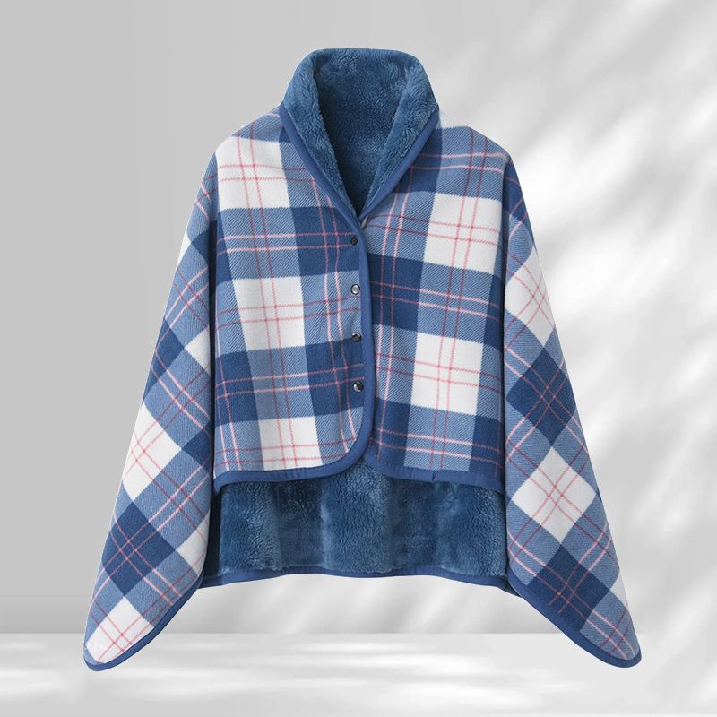 Blue and White 80*130cm Japanese-Style shawl blanket Ultra-Soft Blanket - Thick Polyester Throw for Sofa Blue and White 80*130cm Japanese-Style shawl blanket Ultra-Soft Blanket - Thick Polyester Throw for Sofa