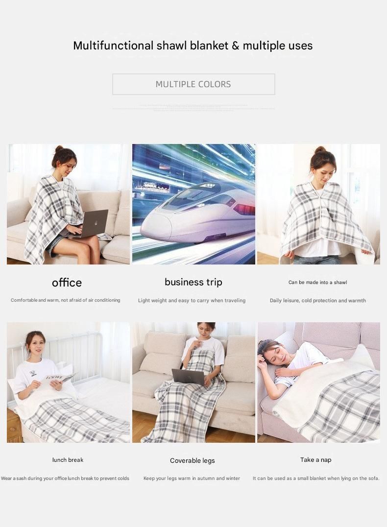 Black and White 100*140cm Japanese-Style shawl blanket Ultra-Soft Blanket - Thick Polyester Throw for Sofa