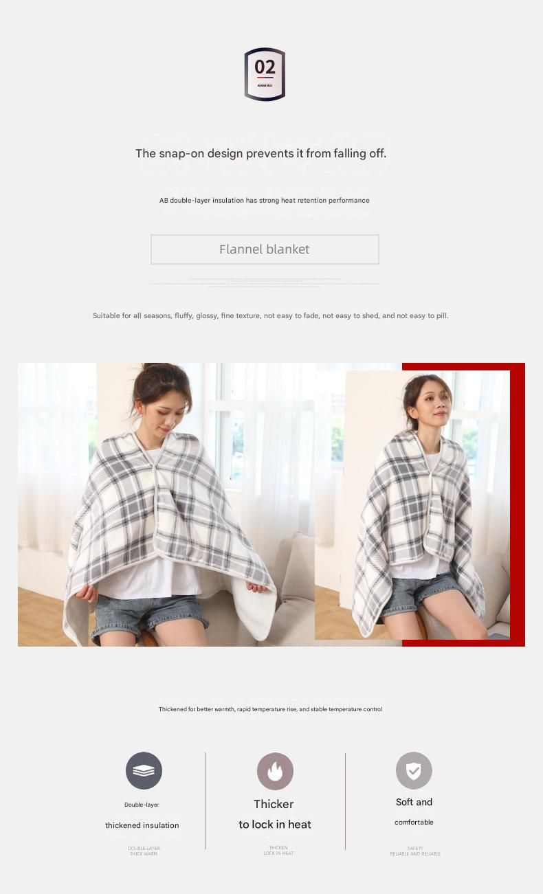Black and White 100*140cm Japanese-Style shawl blanket Ultra-Soft Blanket - Thick Polyester Throw for Sofa