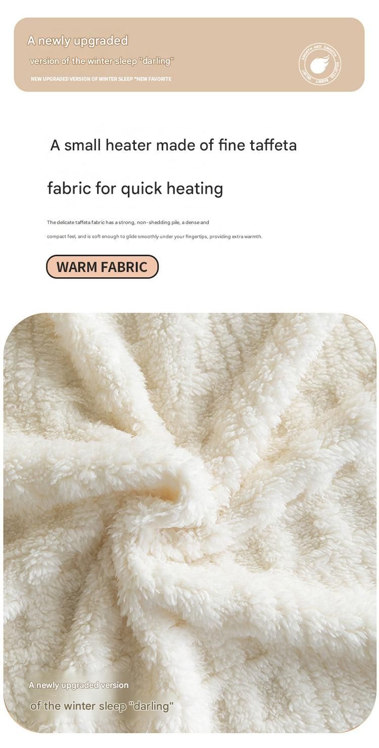 Yellow 150*200cm Thickened Double-Sided Plush Waffle Weave Throw Blanket - Anti-Static Taffeta Velvet & Flannel Fleece - Warm
