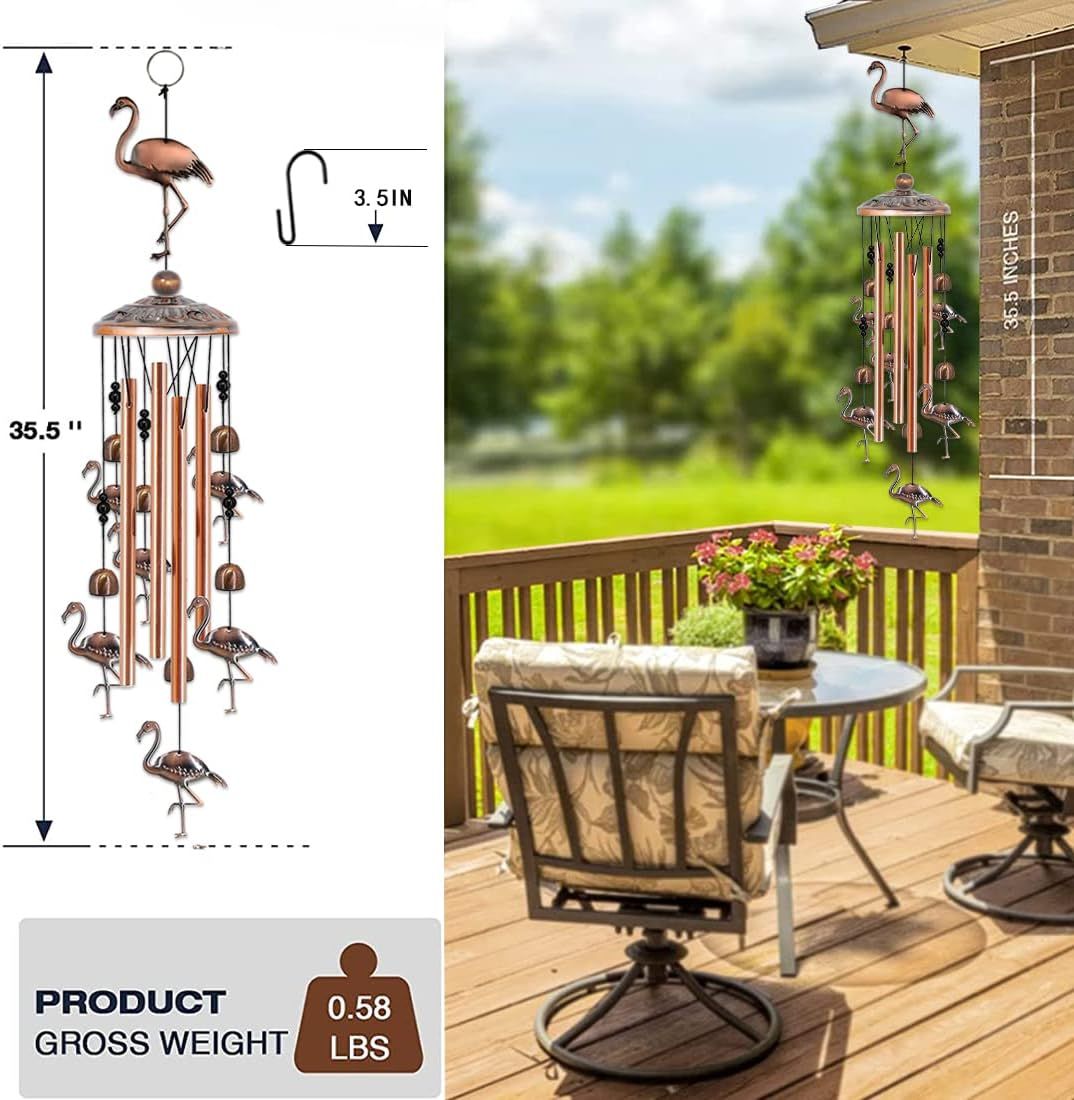 Angel Retro Metal Wind Chime - Large Hanging Bell Ornament for Balcony Garden Courtyard Decoration