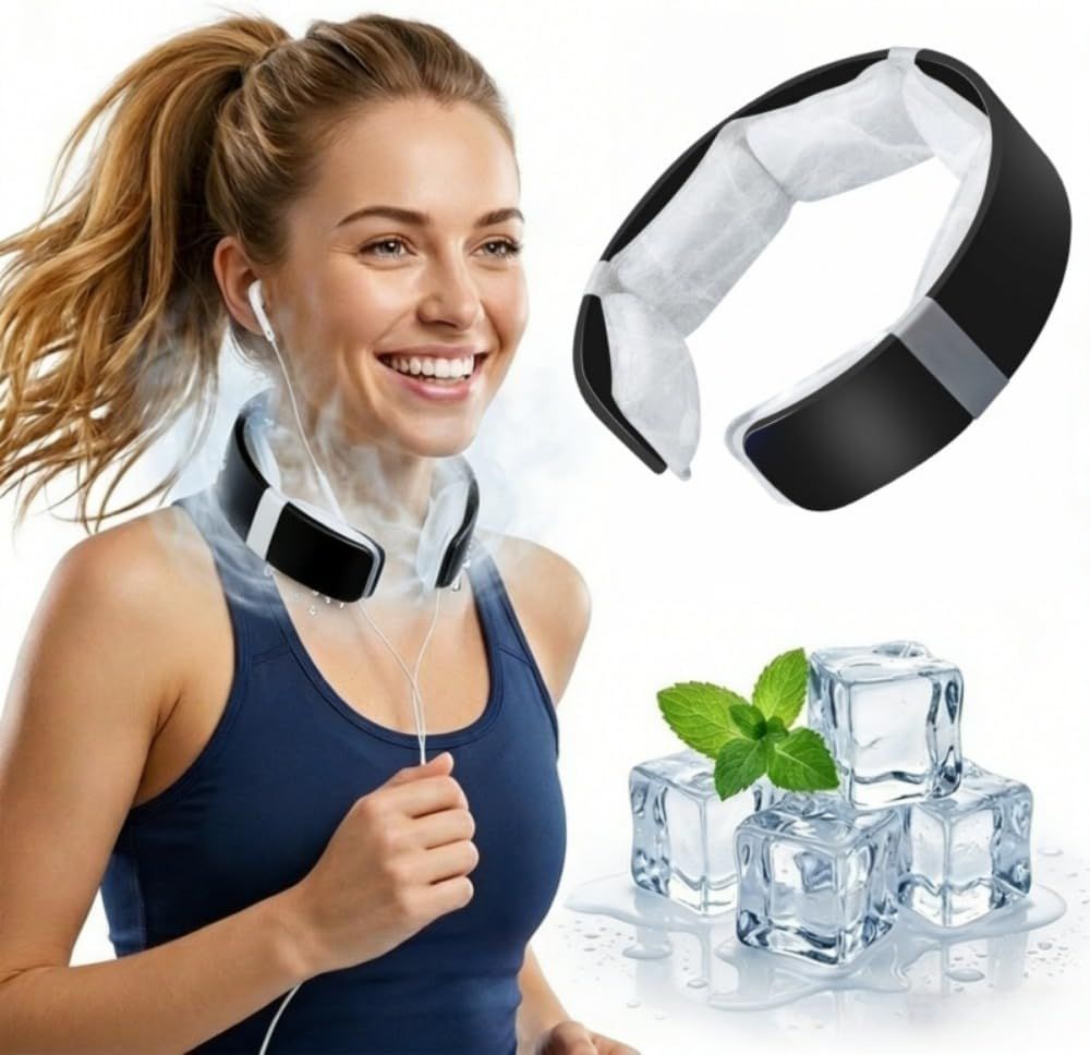 Black Reusable Neck Cooling Ring – 360° Omnidirectional Wearable Ice Collar for Summer Heat Relief Black Reusable Neck Cooling Ring – 360° Omnidirectional Wearable Ice Collar for Summer Heat Relief