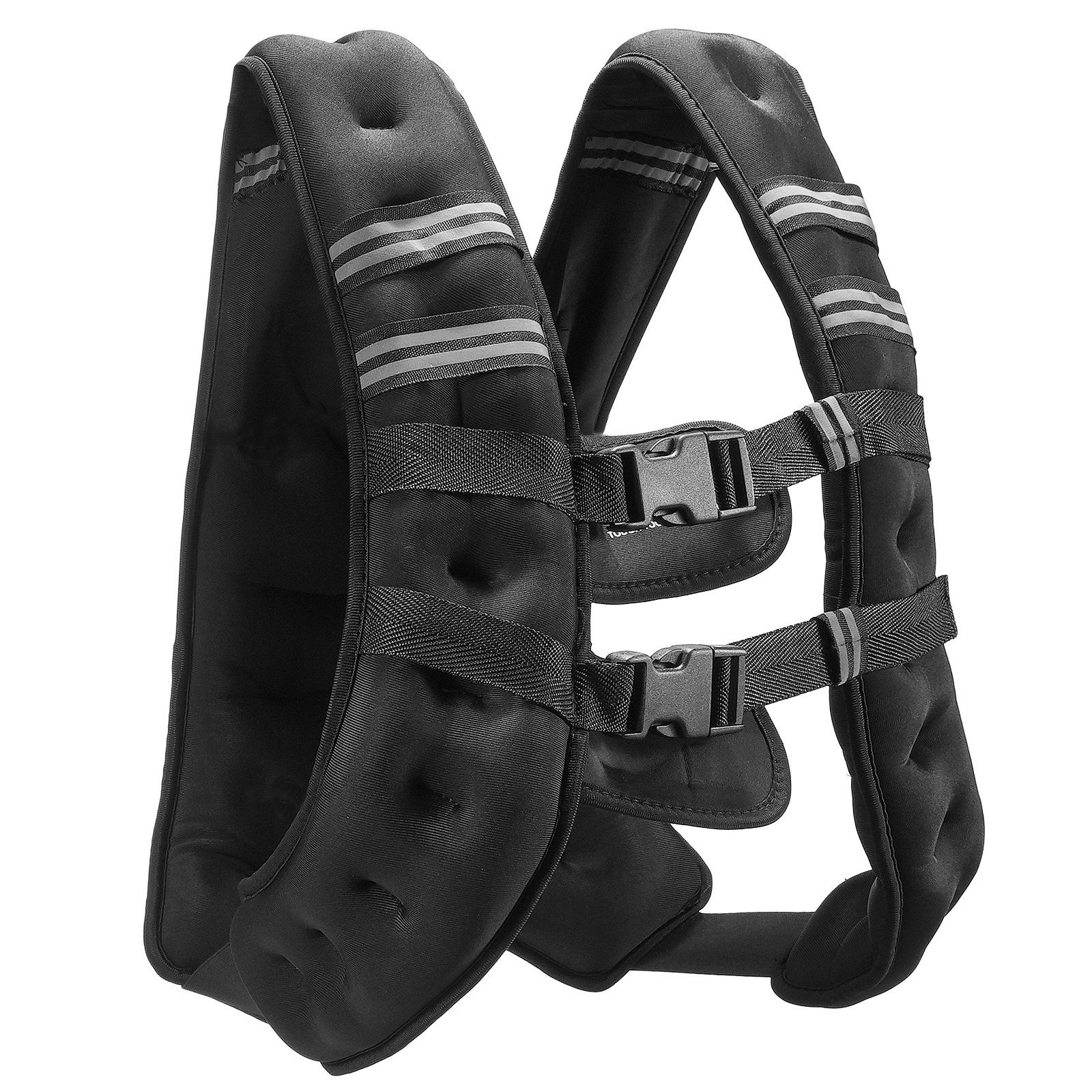 Weighted Vest, 20 lbs Weight Vest with Reflective Stripe, Adjustable Buckle Body Weight Vest for Men Women, Workout Equipment for Strength Training, Running, Jogging, Fitness, and Weight Loss