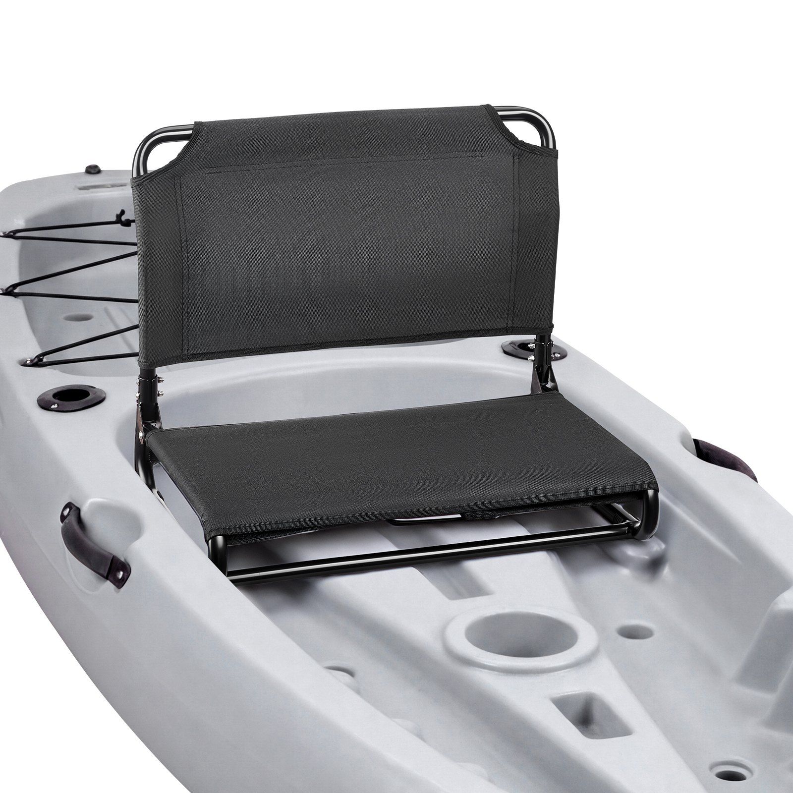 Kayak Seat, Folding Kayak Seat with Comfortable Back Support, Aluminum Alloy Frame & 600D Oxford Fabric, Easy Assembly for Paddling, Fishing and Recreational Kayaking