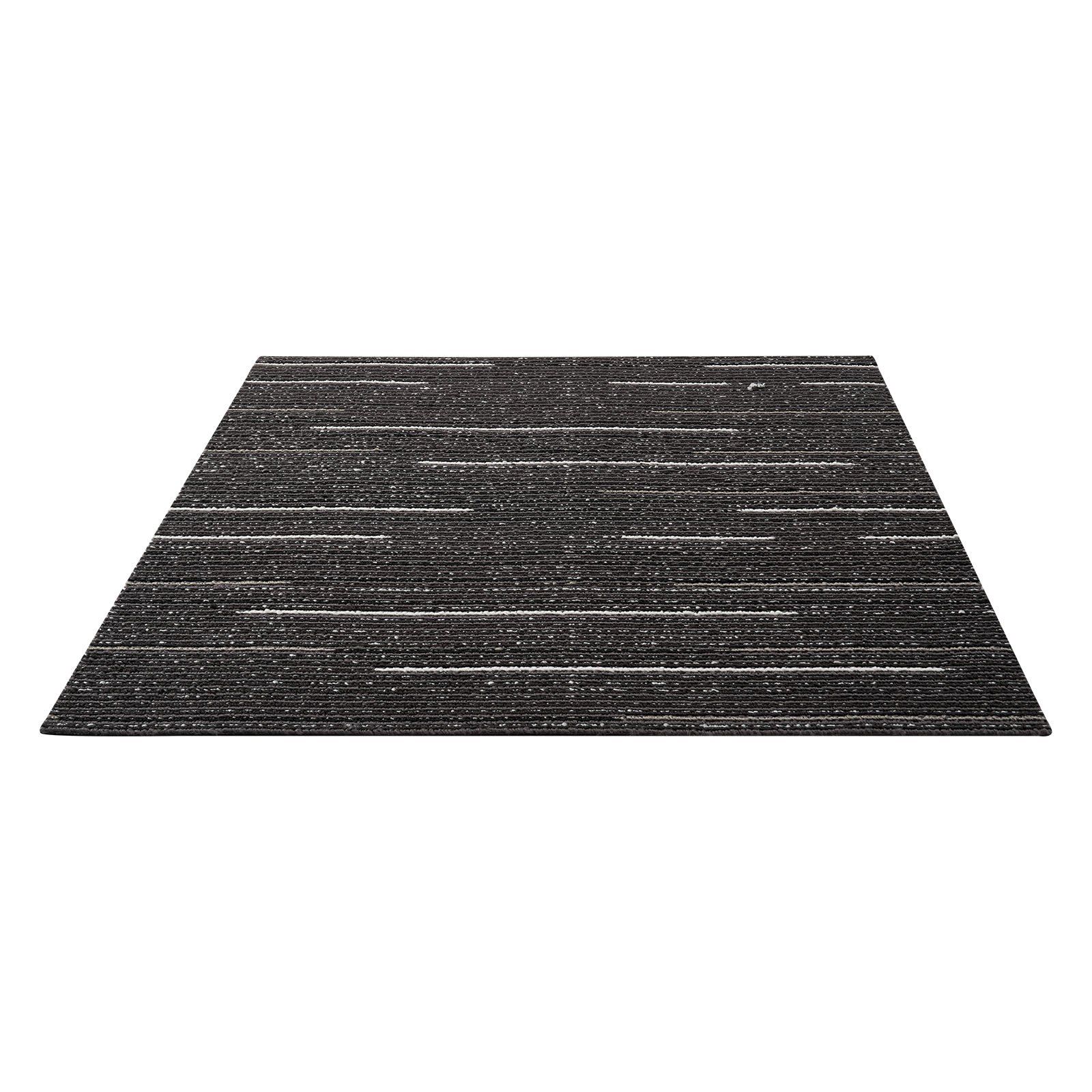 Carpet Tiles Reusable 610x610 mm, 24 PCS Modular Carpet Square Rug, Commercial Floor Soft Padded for Seamless Cover 8.9㎡, Easy DIY Replacement for Living Room Bedroom Office Indoor, Gray