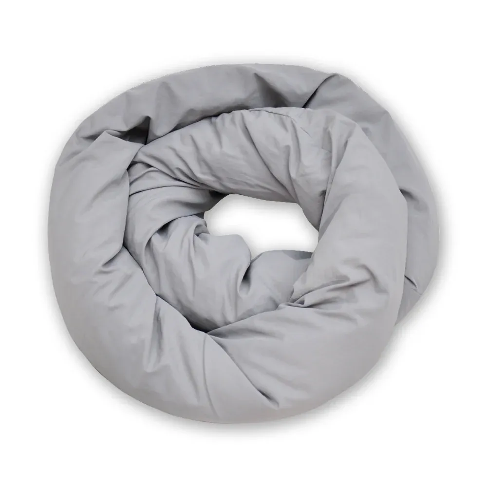 2Pcs Travel Pillow Wrap Comfort Adjustable Neck Support Pillow Scarf for Airplane Travel Sleep Nap Machine Washable and Portable Soft Neck Pillow Grey