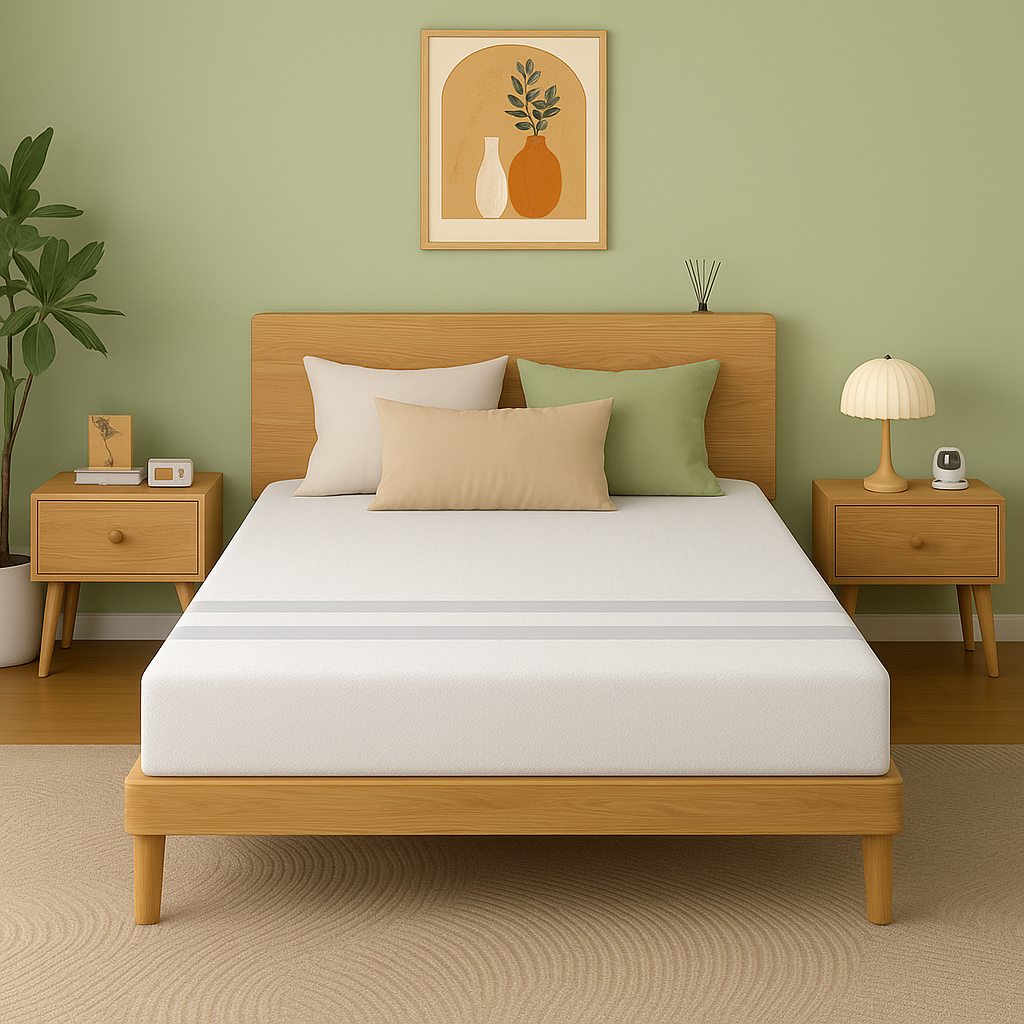 20cm Double Reversible Gel Memory Foam Mattress BedStory Medium Soft & Firm